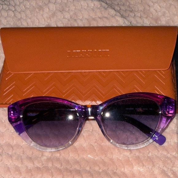 Missoni Violet Ombre Sunglasses with Tangerine Case main image 7